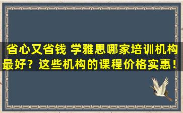 省心又省钱 学雅思哪家培训机构最好？这些机构的课程价格实惠！